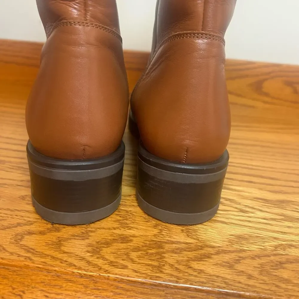Lamica Women's Leather Boots Size 10 European Size 41 Zipper Rubber Sole